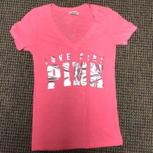 Pink V-Neck t-shirt
